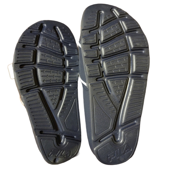 FILA Navy Blue Slip On Slides, Women's Size 5 - Picture 2 of 5